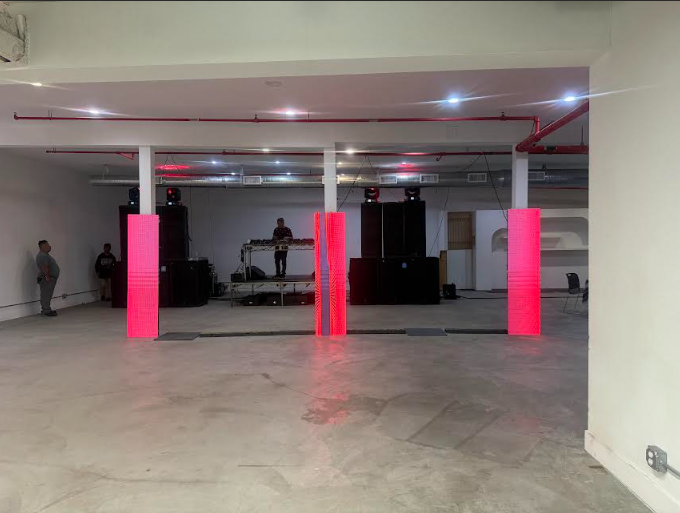 Event space interior in Downtown Los Angeles
