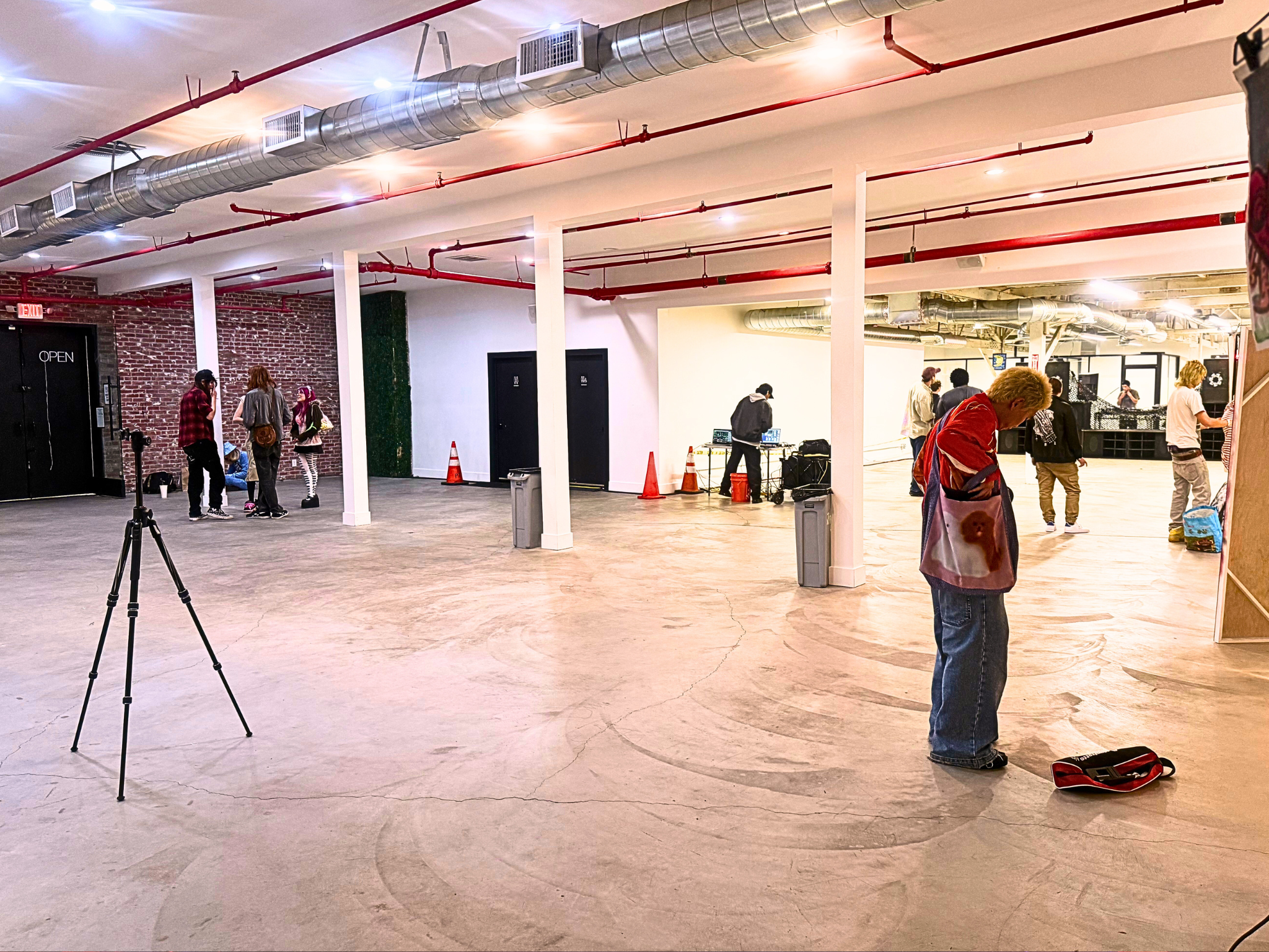 Reception area during an event
